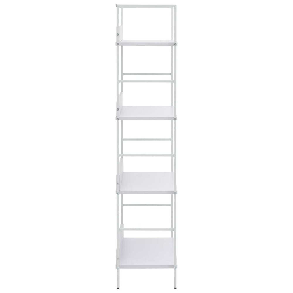 Boekenkast met 4 schappen 60x27,6x124,5 cm bewerkt hout wit MeubelReus