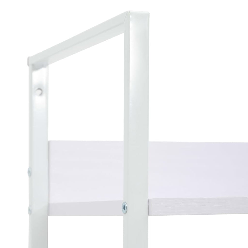 Boekenkast met 4 schappen 60x27,6x124,5 cm bewerkt hout wit MeubelReus