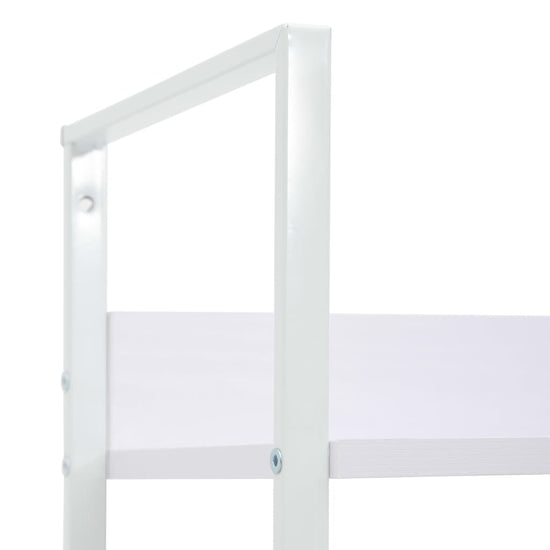 Boekenkast met 4 schappen 60x27,6x124,5 cm bewerkt hout wit MeubelReus