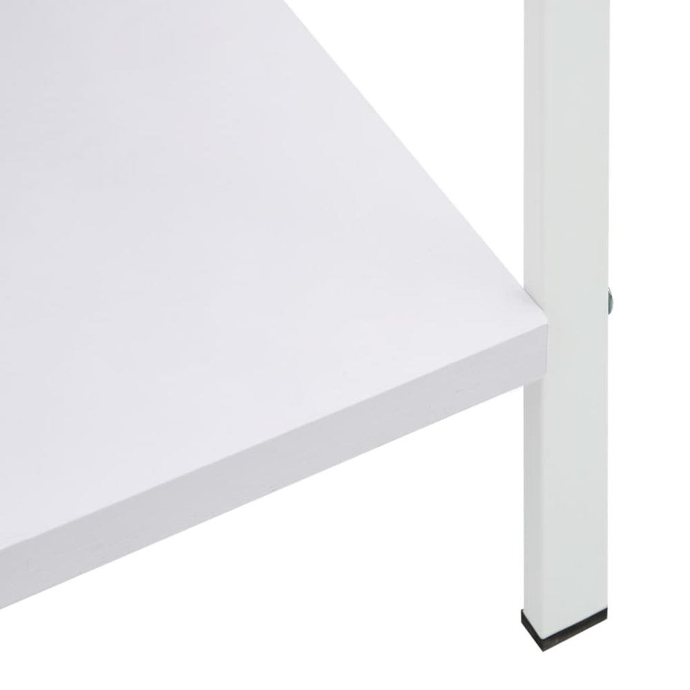 Boekenkast met 4 schappen 60x27,6x124,5 cm bewerkt hout wit MeubelReus
