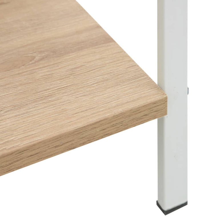 Boekenkast 5 schappen 60x27,6x158,5 cm bewerkt hout eikenkleur MeubelReus