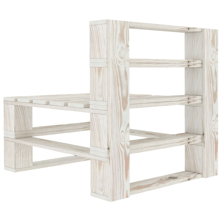 7-delige Loungeset pallet hout wit MeubelReus