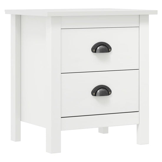 Nachtkastjes 2 st Hill 46x35x49,5 cm grenenhout wit MeubelReus