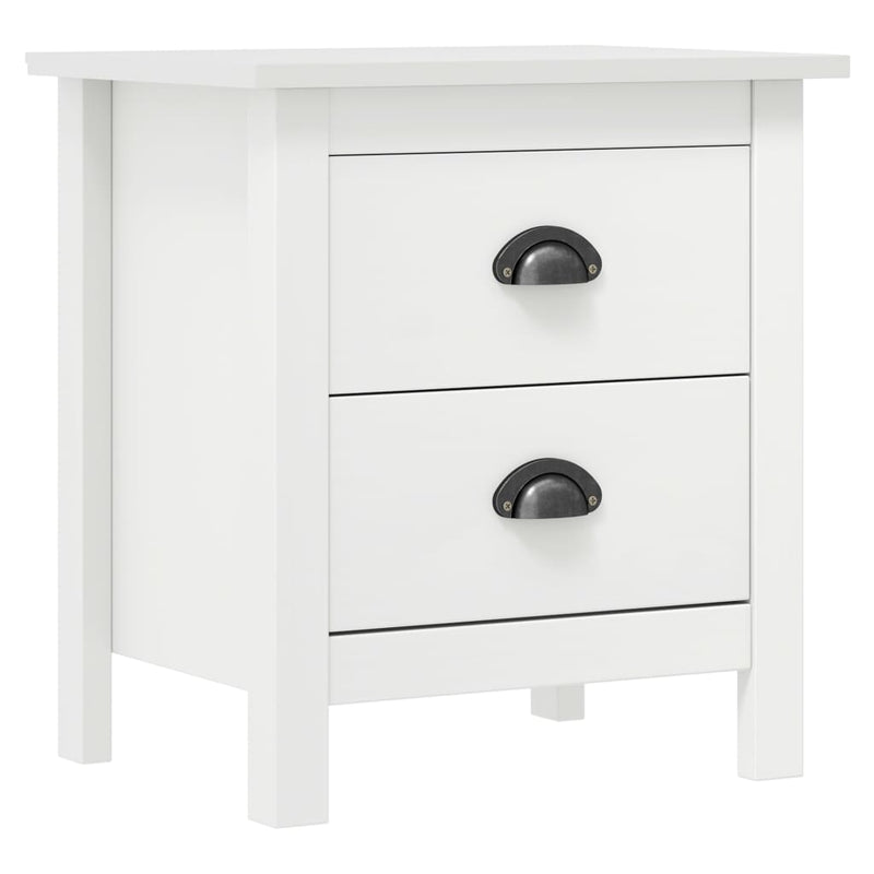 Nachtkastjes 2 st Hill 46x35x49,5 cm grenenhout wit MeubelReus