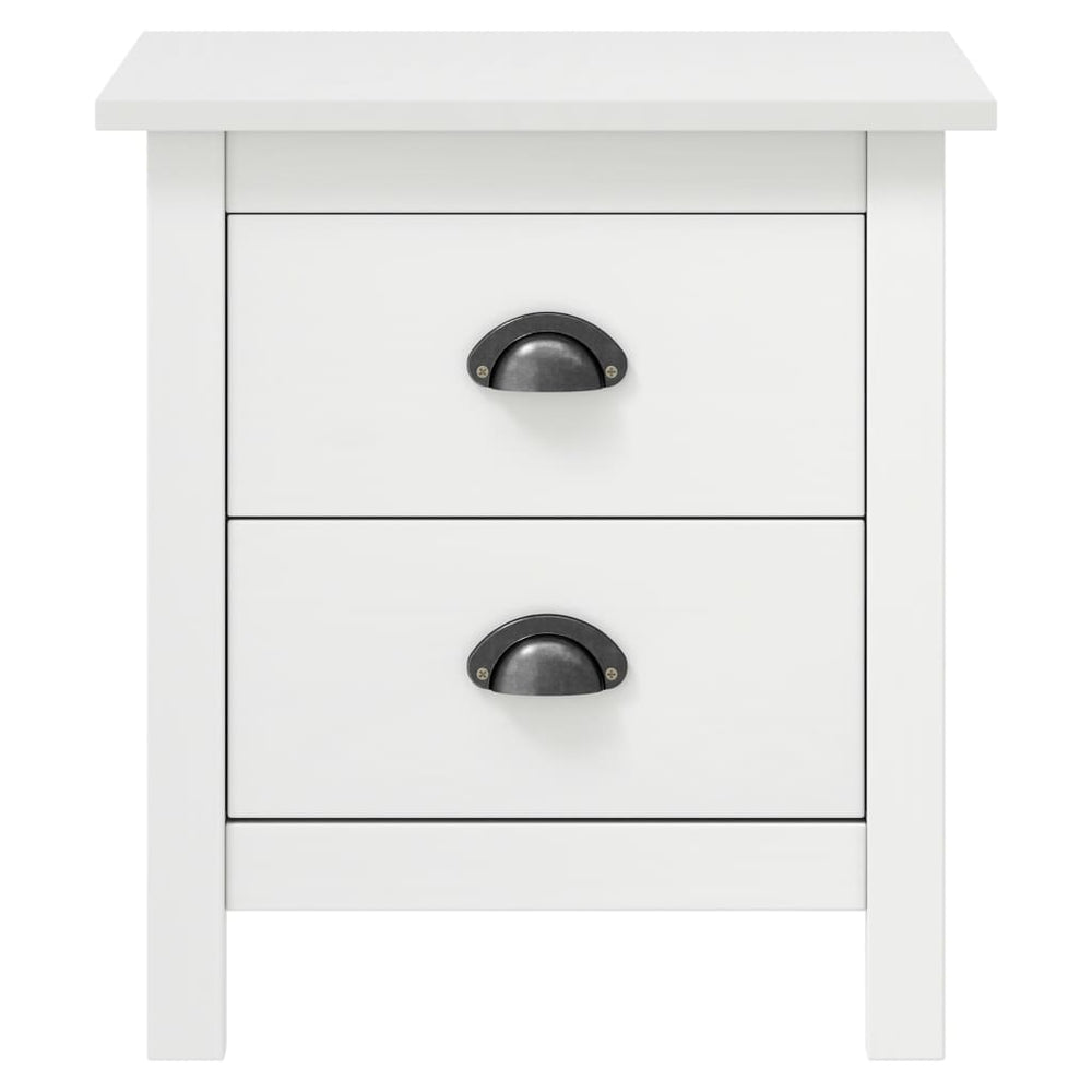 Nachtkastjes 2 st Hill 46x35x49,5 cm grenenhout wit MeubelReus
