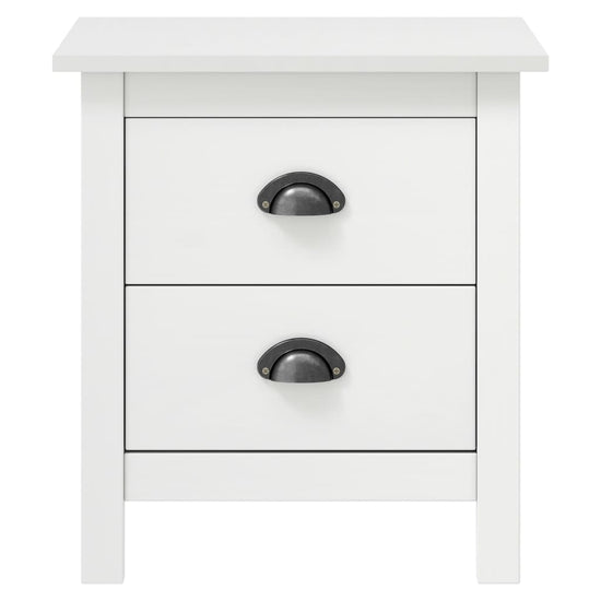 Nachtkastjes 2 st Hill 46x35x49,5 cm grenenhout wit MeubelReus