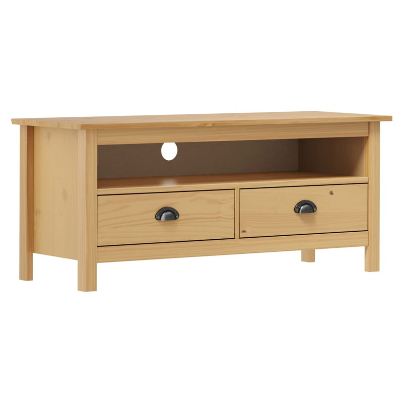 Tv-meubel Hill 110x40x47 cm grenenhout honingbruin MeubelReus