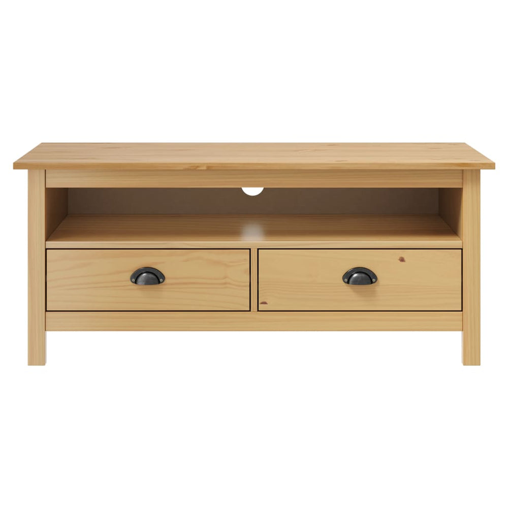 Tv-meubel Hill 110x40x47 cm grenenhout honingbruin MeubelReus