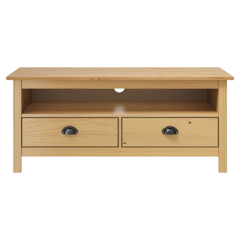 Tv-meubel Hill 110x40x47 cm grenenhout honingbruin MeubelReus