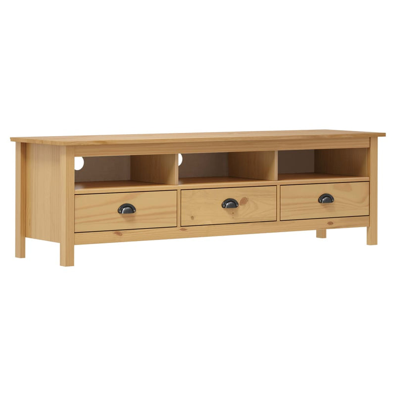 Tv-meubel Hill 158x40x47 cm grenenhout honingbruin MeubelReus