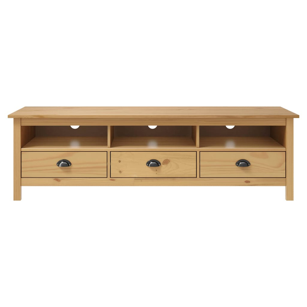 Tv-meubel Hill 158x40x47 cm grenenhout honingbruin MeubelReus