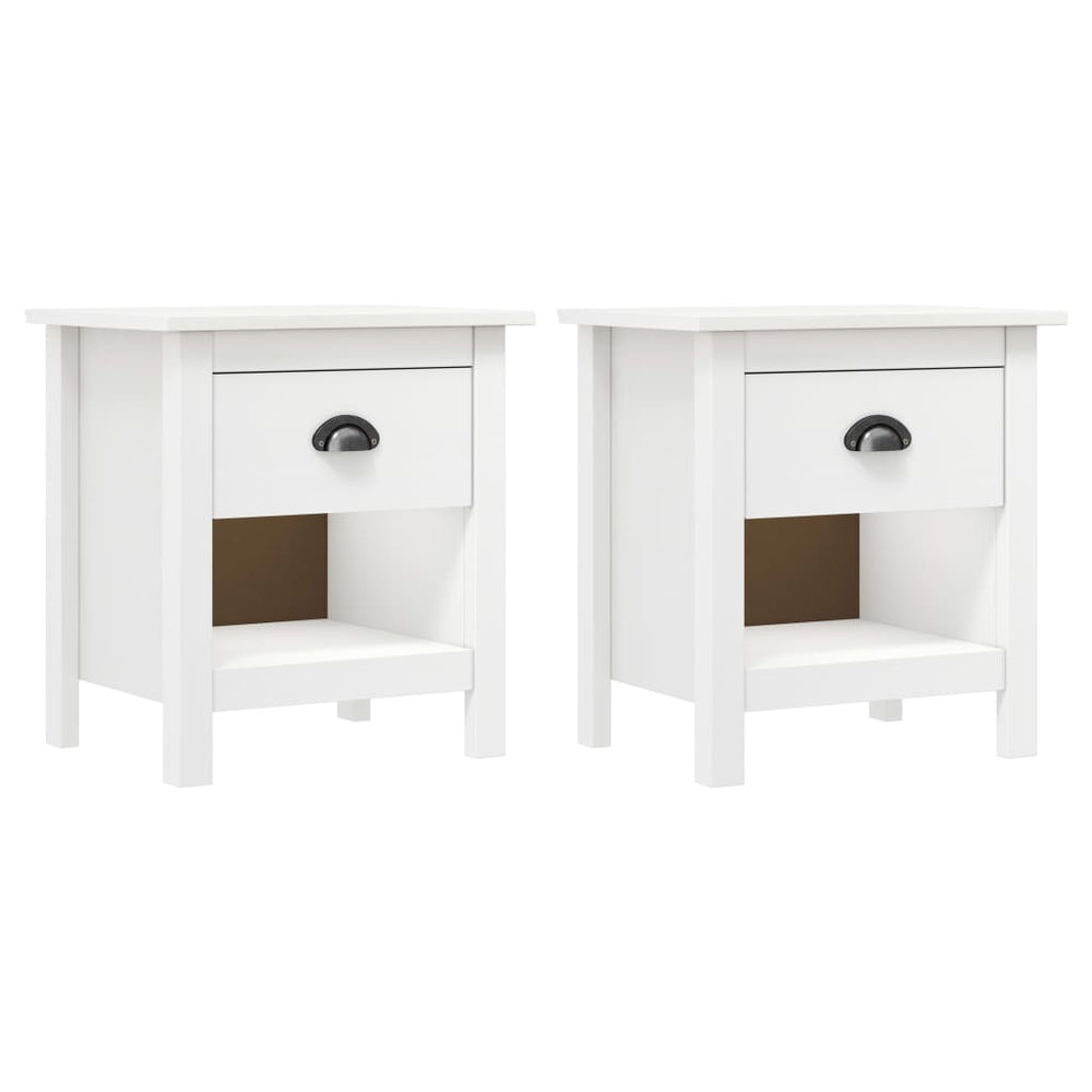 Nachtkastjes 2 st Hill Range 46x35x49,5 cm massief grenenhout MeubelReus