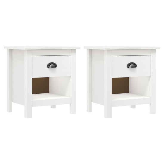Nachtkastjes 2 st Hill Range 46x35x49,5 cm massief grenenhout MeubelReus