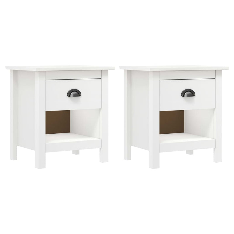 Nachtkastjes 2 st Hill Range 46x35x49,5 cm massief grenenhout MeubelReus