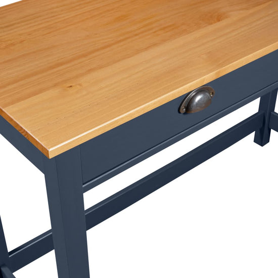 Wandtafel Hill 2 lades 110x45x74 cm massief grenenhout grijs MeubelReus