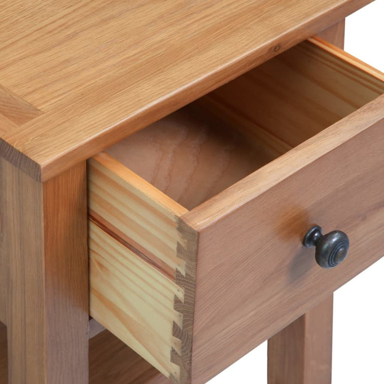 Nachtkastjes 2 st 36x30x47 cm massief eikenhout