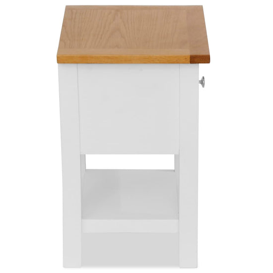 Nachtkastjes 2 st 36x30x47 cm massief eikenhout MeubelReus