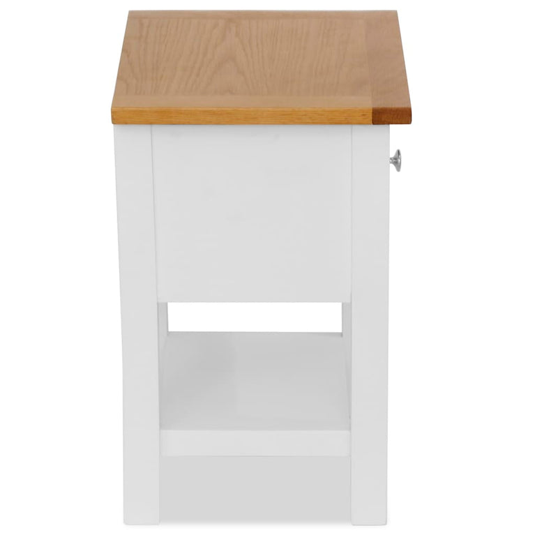 Nachtkastjes 2 st 36x30x47 cm massief eikenhout MeubelReus