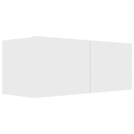 Tv-meubel 80x30x30 cm bewerkt hout wit MeubelReus