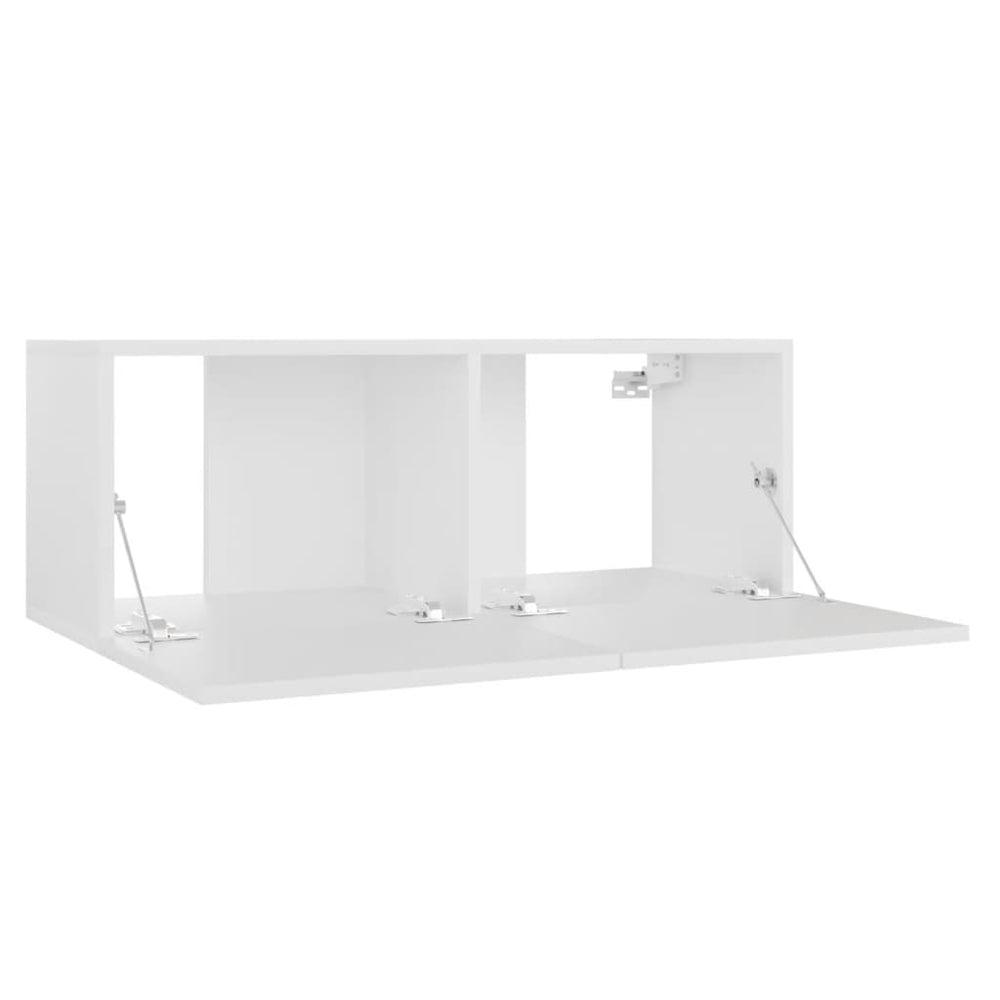 Tv-meubel 80x30x30 cm bewerkt hout wit MeubelReus