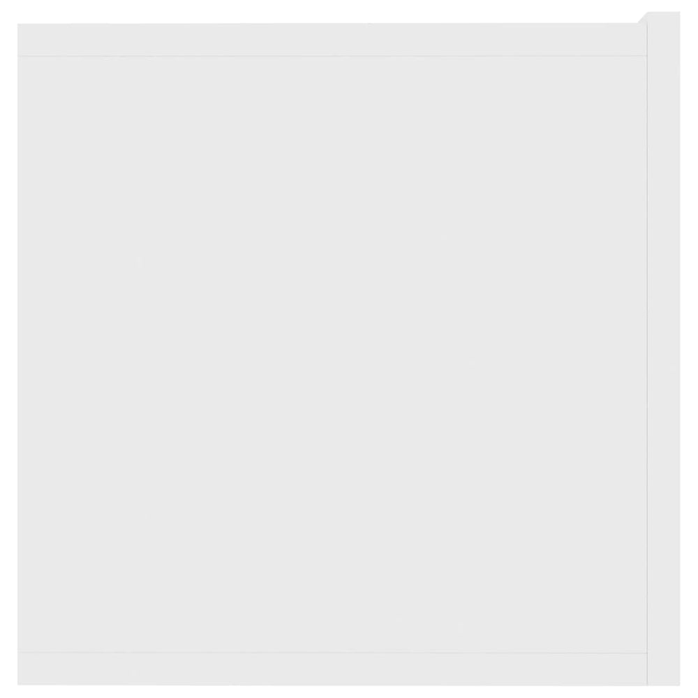 Tv-meubel 80x30x30 cm bewerkt hout wit MeubelReus