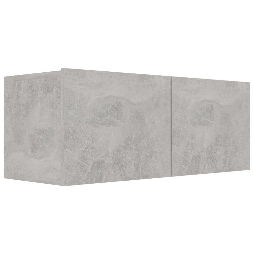 Tv-meubel 80x30x30 cm bewerkt hout betongrijs MeubelReus