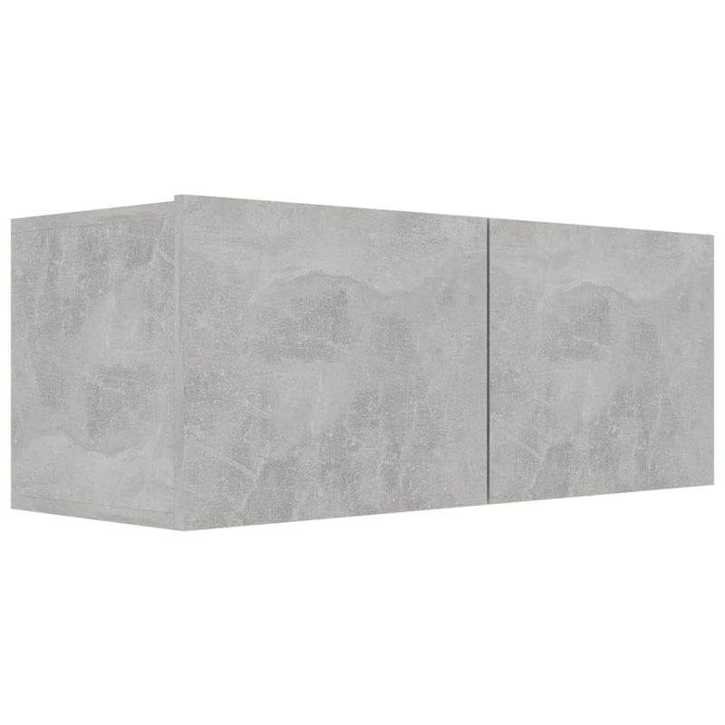 Tv-meubel 80x30x30 cm bewerkt hout betongrijs MeubelReus