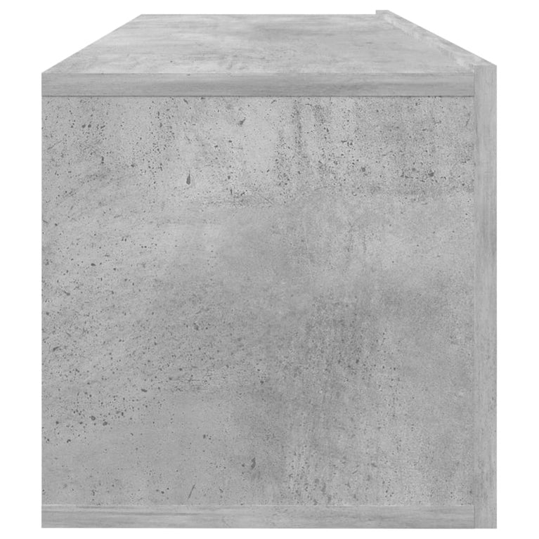 Tv-meubel 100x30x30 cm bewerkt hout betongrijs MeubelReus
