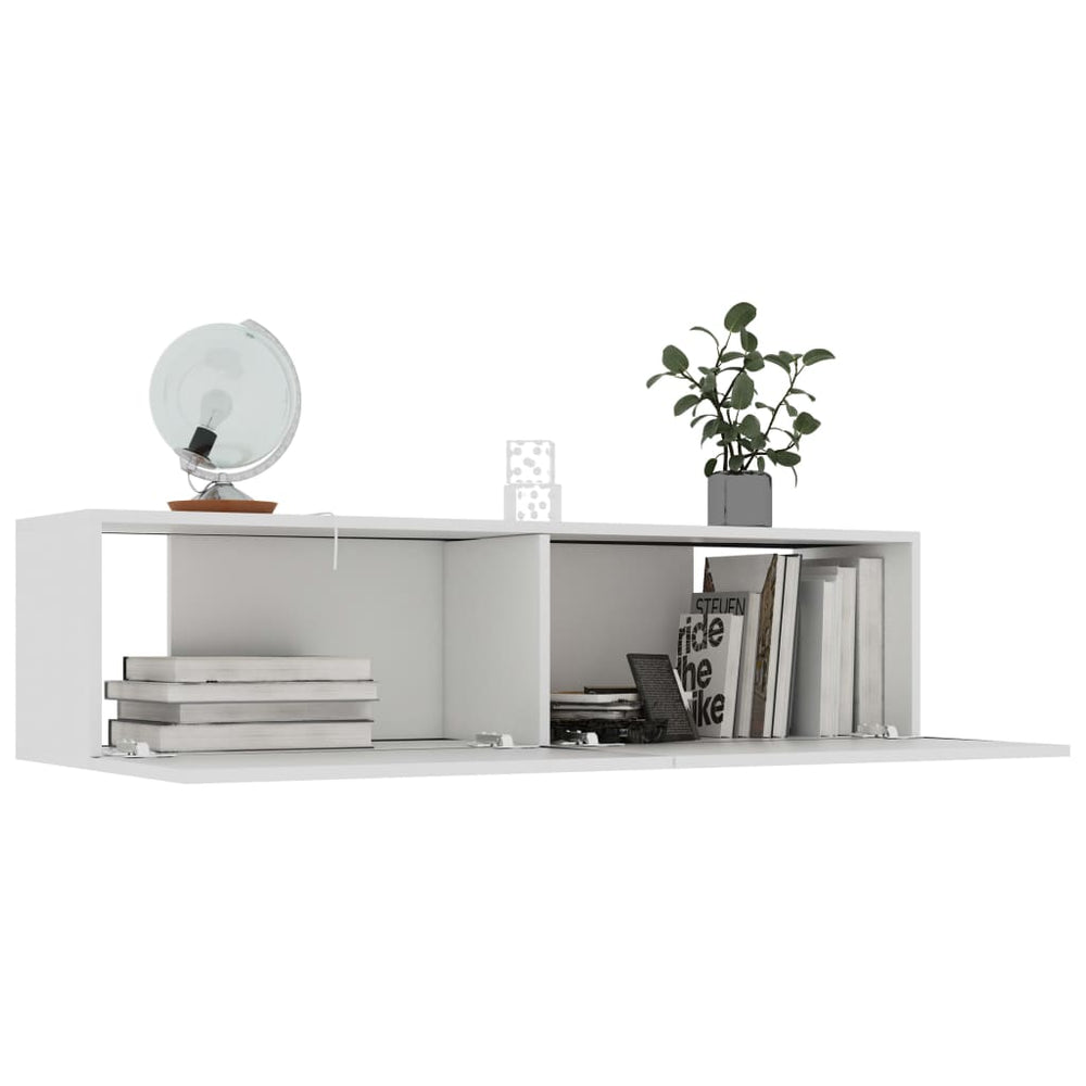 Tv-meubel 120x30x30 cm spaanplaat wit MeubelReus