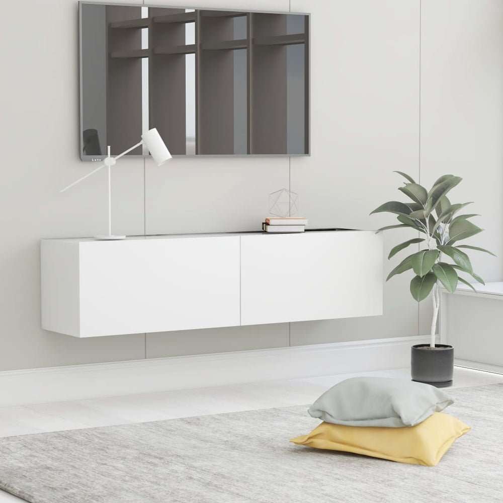 Tv-meubel 120x30x30 cm spaanplaat wit MeubelReus
