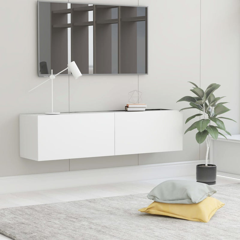 Tv-meubel 120x30x30 cm spaanplaat wit MeubelReus