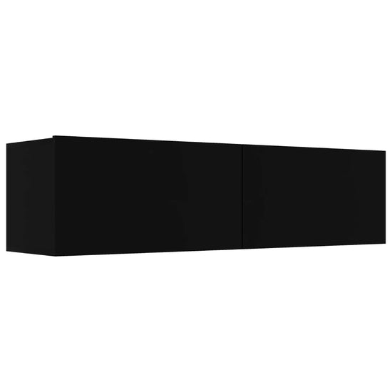 Tv-meubel 120x30x30 cm bewerkt hout zwart MeubelReus
