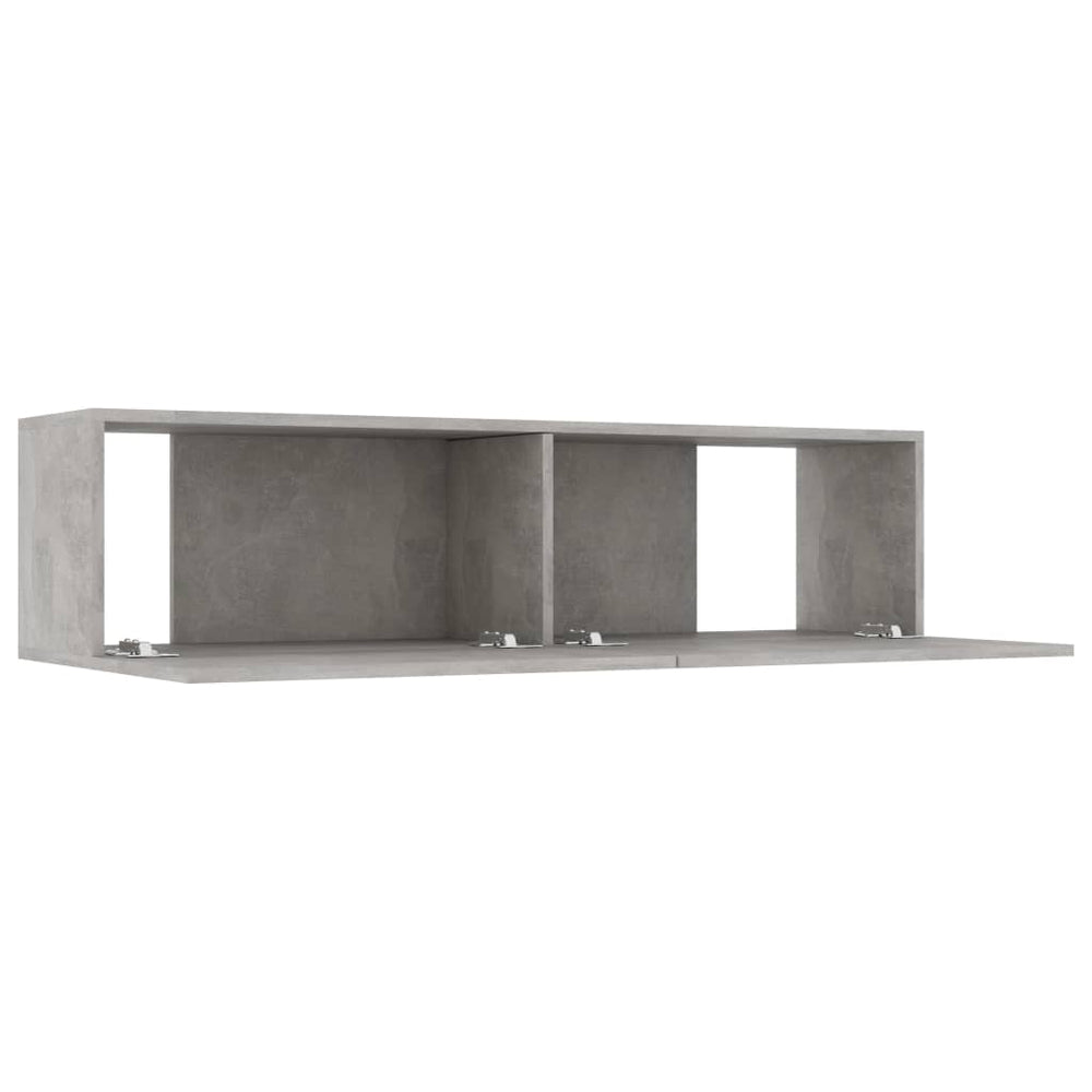 Tv-meubel 120x30x30 cm bewerkt hout betongrijs MeubelReus