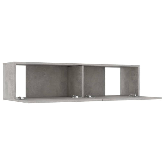 Tv-meubel 120x30x30 cm bewerkt hout betongrijs MeubelReus