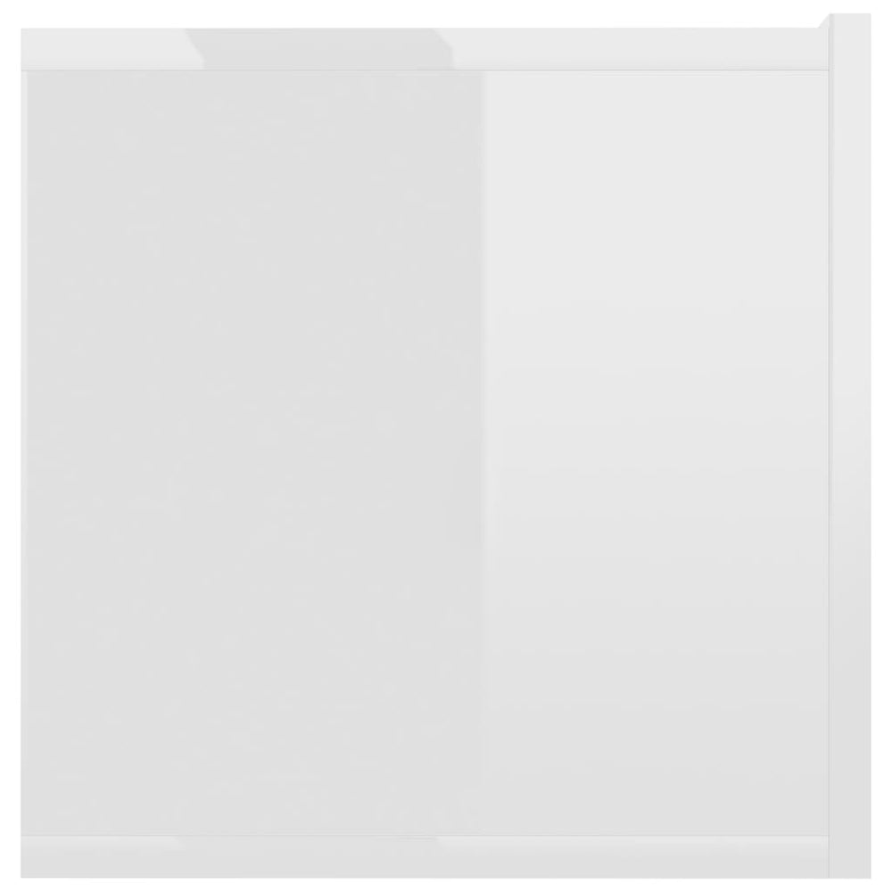 Tv-meubel 120x30x30 cm bewerkt hout hoogglans wit MeubelReus