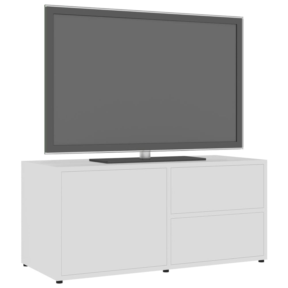 Tv-meubel 80x34x36 cm bewerkt hout wit MeubelReus