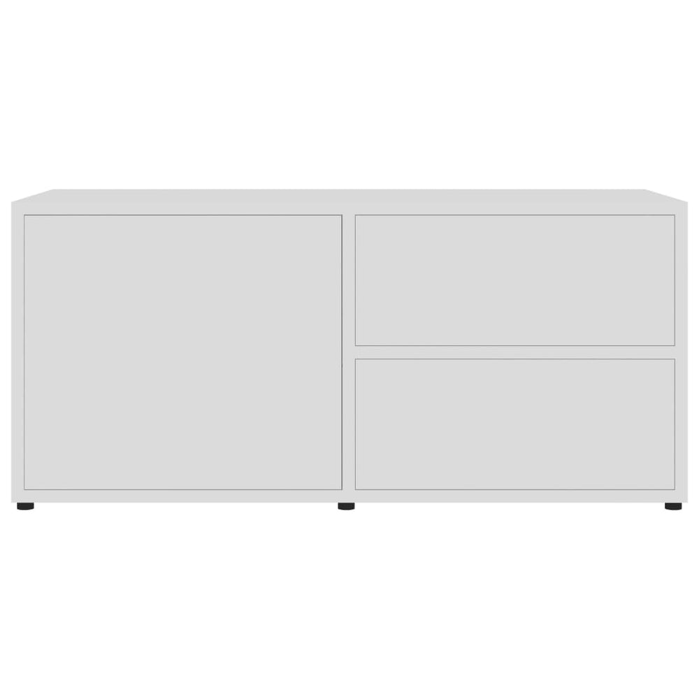 Tv-meubel 80x34x36 cm bewerkt hout wit MeubelReus