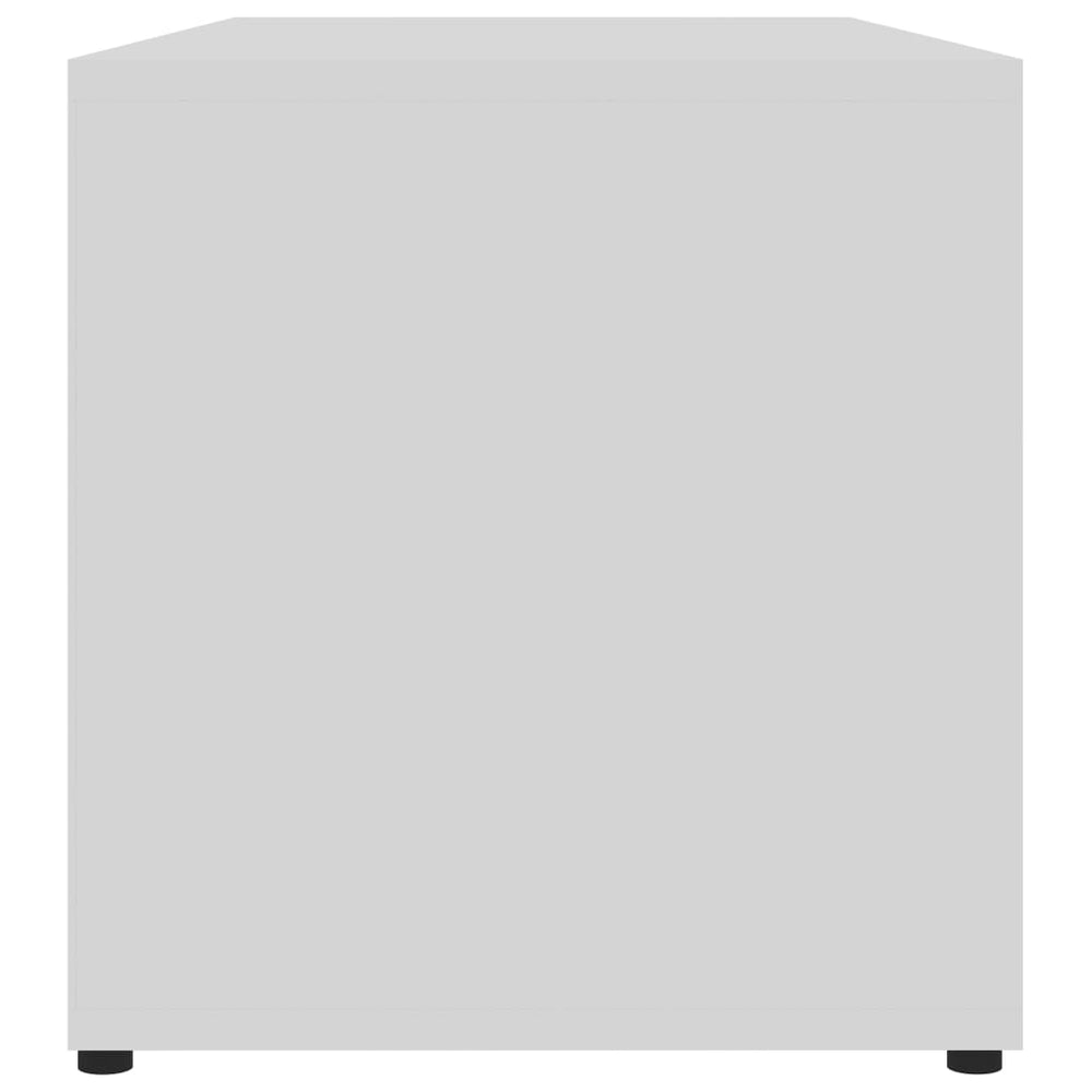 Tv-meubel 80x34x36 cm bewerkt hout wit MeubelReus