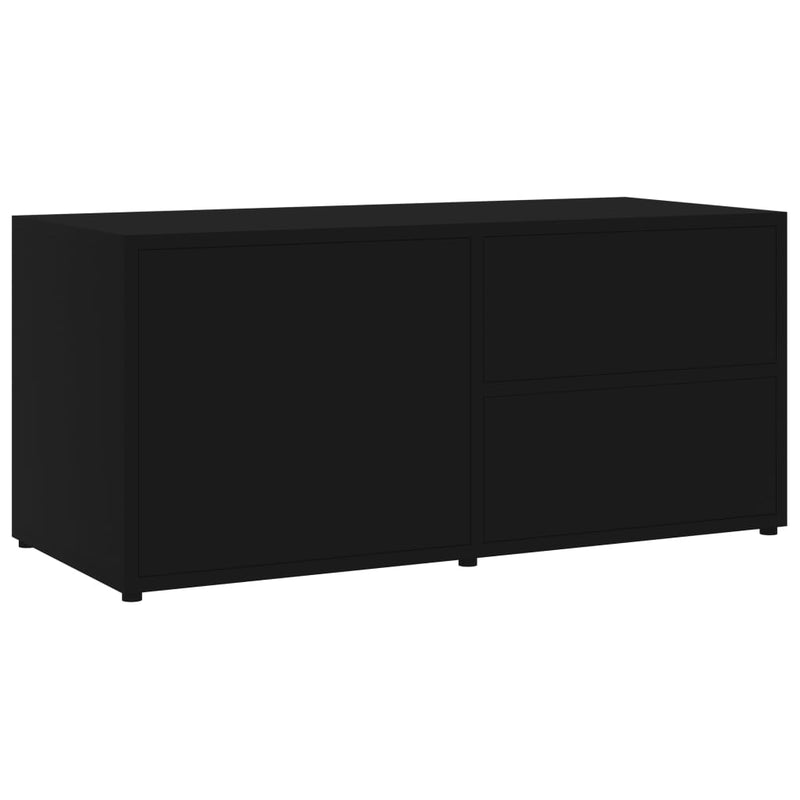 Tv-meubel 80x34x36 cm spaanplaat zwart MeubelReus