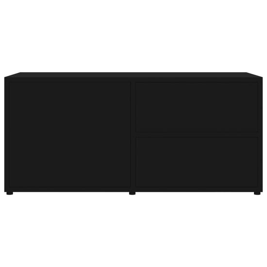 Tv-meubel 80x34x36 cm spaanplaat zwart MeubelReus