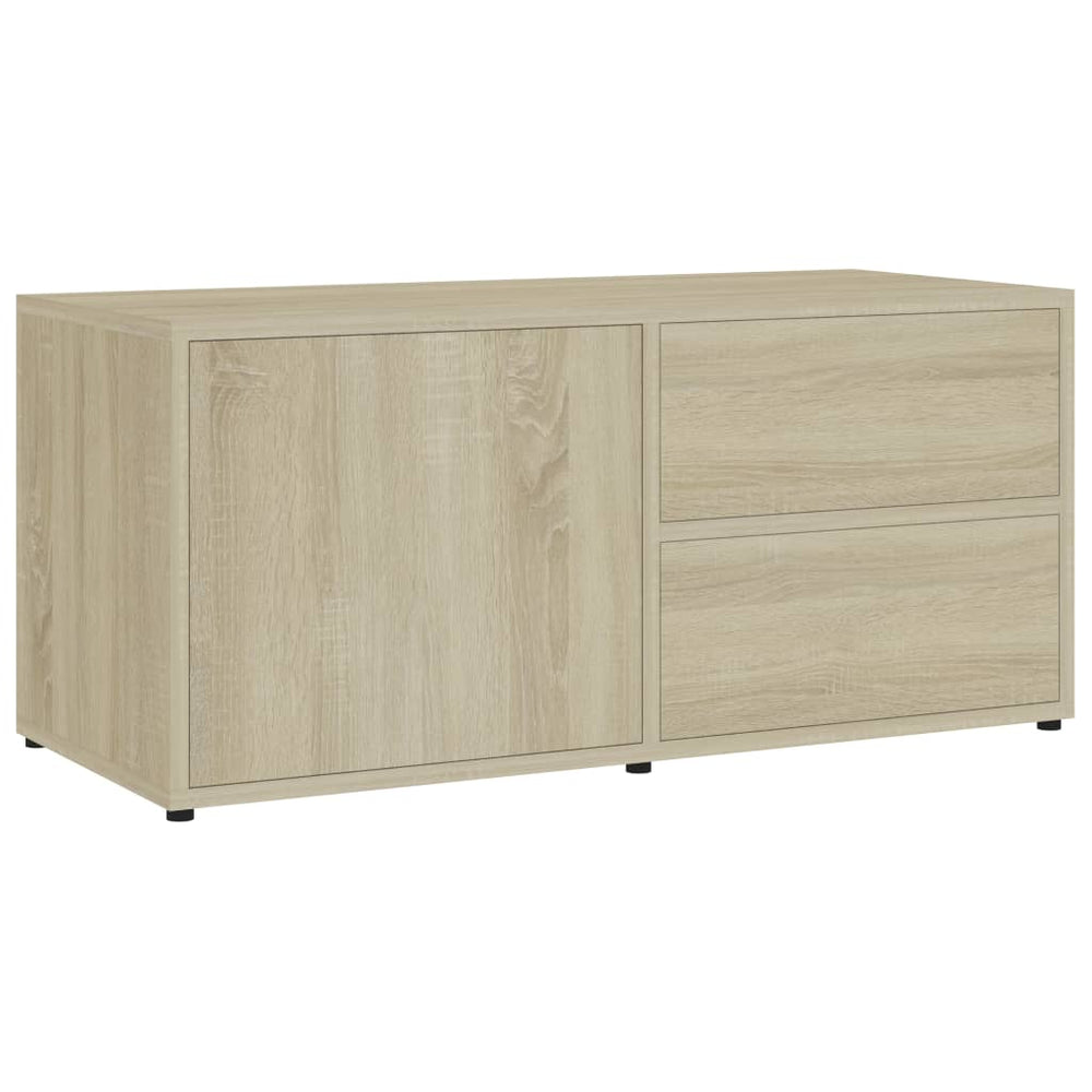 Tv-meubel 80x34x36 cm spaanplaat sonoma eikenkleurig MeubelReus