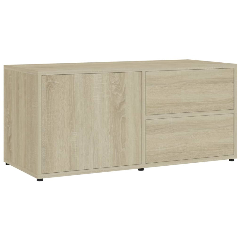 Tv-meubel 80x34x36 cm spaanplaat sonoma eikenkleurig MeubelReus