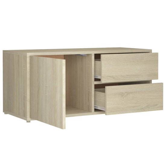 Tv-meubel 80x34x36 cm spaanplaat sonoma eikenkleurig MeubelReus