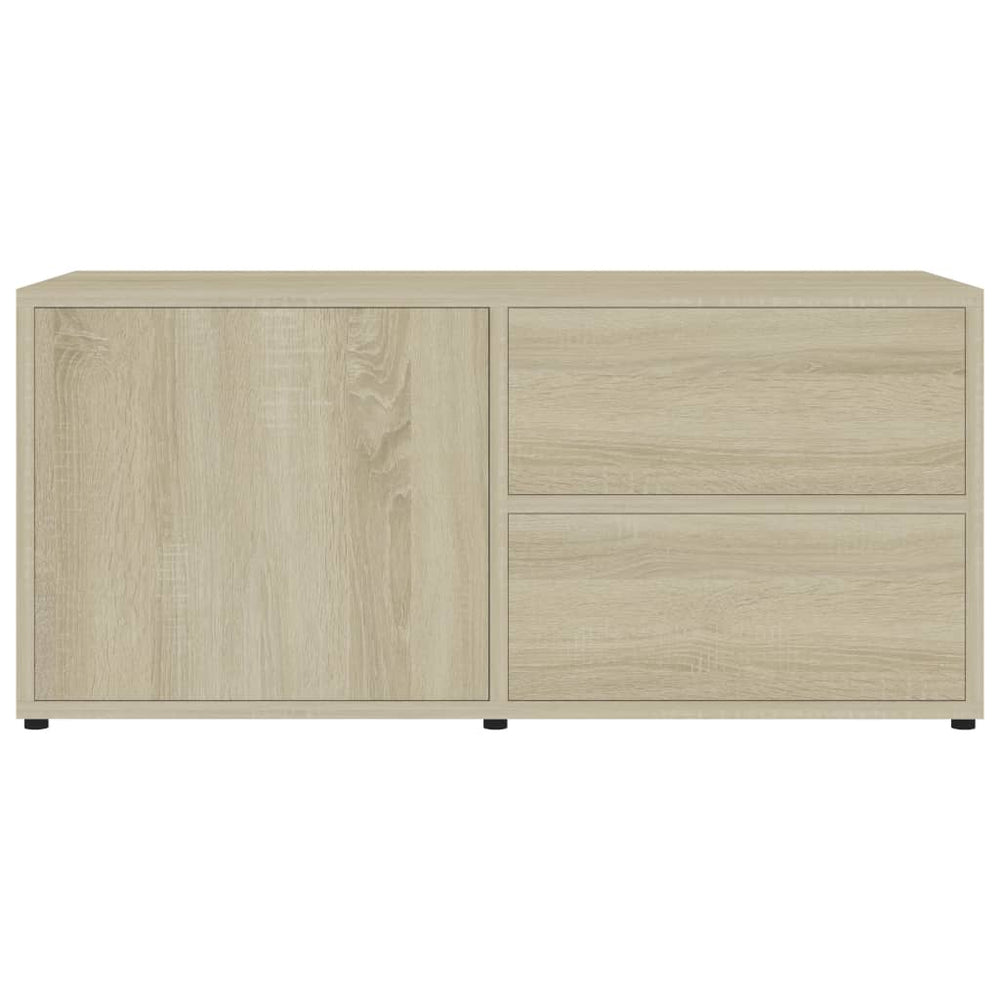 Tv-meubel 80x34x36 cm spaanplaat sonoma eikenkleurig MeubelReus