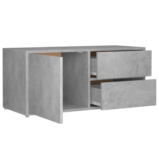 Tv-meubel 80x34x36 cm spaanplaat betongrijs MeubelReus