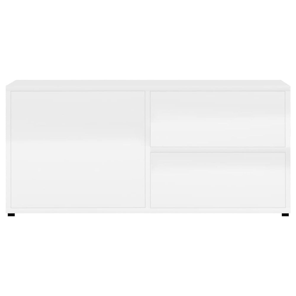 Tv-meubel 80x34x36 cm spaanplaat hoogglans wit MeubelReus