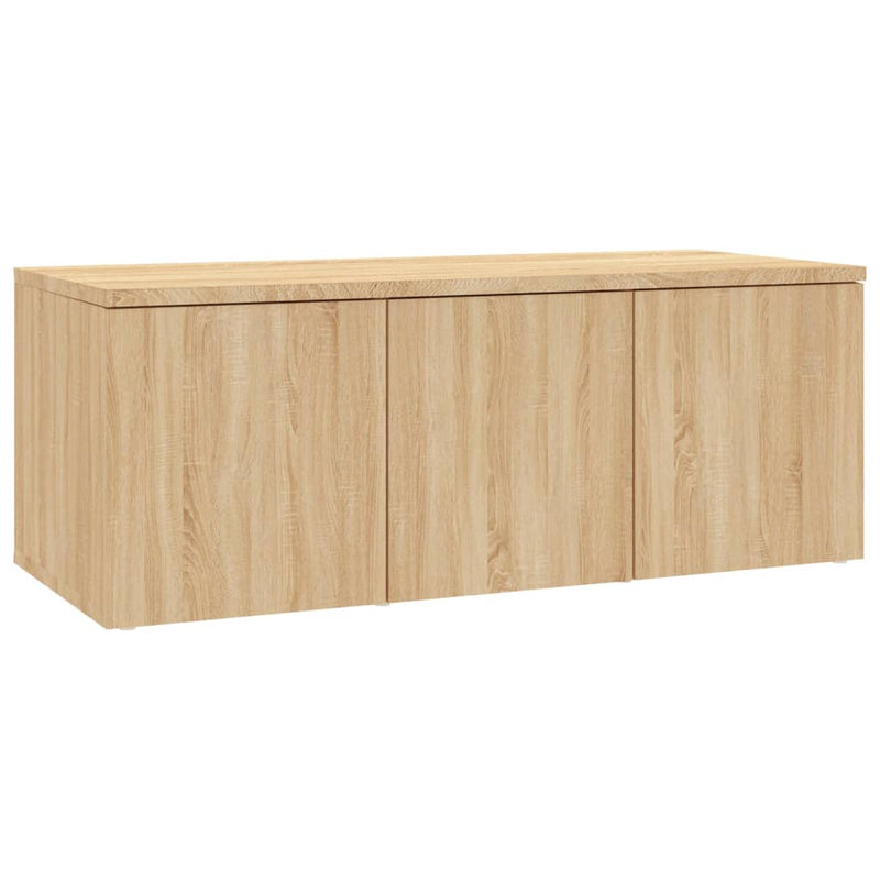 Tv-meubel 80x34x30 cm spaanplaat sonoma eikenkleurig MeubelReus