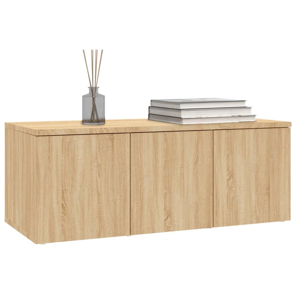 Tv-meubel 80x34x30 cm spaanplaat sonoma eikenkleurig MeubelReus