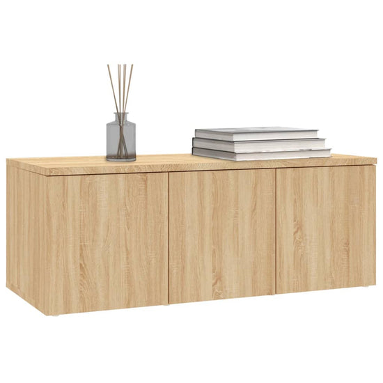 Tv-meubel 80x34x30 cm spaanplaat sonoma eikenkleurig MeubelReus
