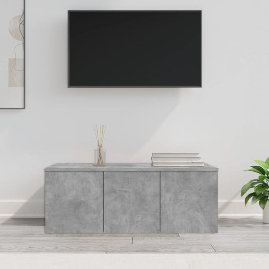 Tv-meubel 80x34x30 cm spaanplaat betongrijs MeubelReus